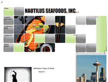 Tablet Screenshot of nautilusseafoods.com